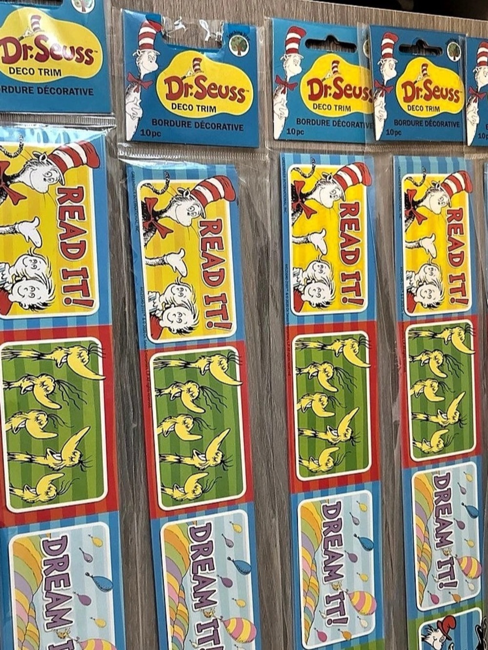 Teaching Tree Dr. Seuss Decorative Trim Room Boarder 5 Packs 10 pc in each pack